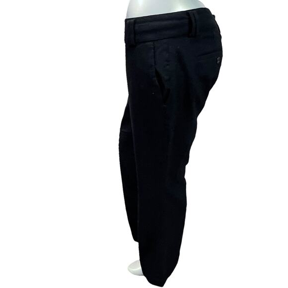 Banana Republic Women's Black Wool Dress Pants Size 10 Cuffed Bootcut Career Y2K - Picture 4 of 16